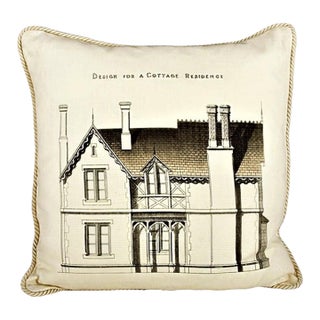 Design for a Cottage Residence Linen Pillow For Sale