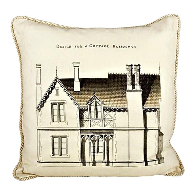 Design for a Cottage Residence Linen Pillow For Sale