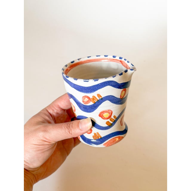 Late 20th Century Whimsical Studio Pottery Creamer Pitcher For Sale In Dallas - Image 6 of 6