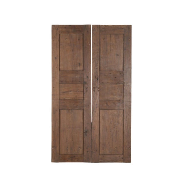 Antique Indian Carved Teakwood Door, C. 1900-20 For Sale - Image 4 of 4