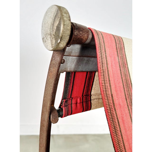 Textile Rocking Chaise Longue, 1930s For Sale - Image 7 of 8