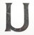 Traditional Vintage 8.812 In. Cast Brass Sign Letter U For Sale - Image 3 of 3
