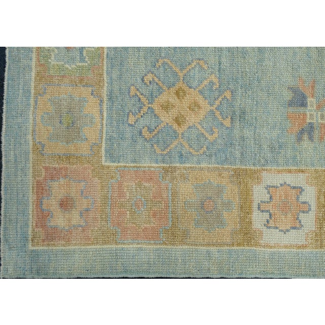 Turkish Oushak Runner Rug 5'1" x 15'9" #18024 For Sale - Image 4 of 8