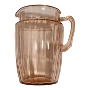 1930s Pink Depression Glass Pitcher
