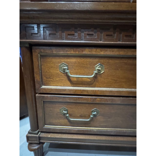Vintage Thomasville Greek Key Armoire in the Hollywood Regency Style, C. 1970s For Sale - Image 11 of 18