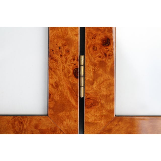 English Burlwood Picture Frame Double 4 X 6 for Balzac For Sale - Image 12 of 12