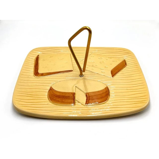 Mid-Century French Ceramic Cheese Plate from Orfinox, 1960s For Sale - Image 6 of 6