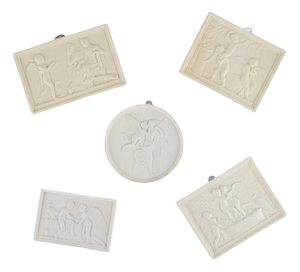 Wall Reliefs by Bing & Grondahl for Royal Copenhagen, Set of 5