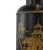 Black A Pair of Vintage English Export Chinoiserie Hexagonal Tea Caddies Table Lamps For Sale - Image 8 of 12