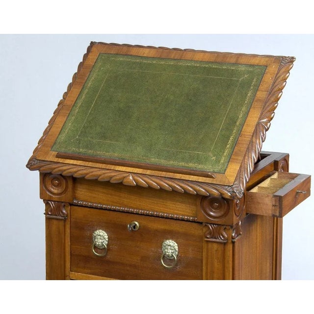 Traditional English Late Regency Library Desk/Cabinet For Sale - Image 3 of 5