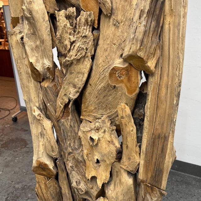 Revelation by Uttermost Sculptural Driftwood Floor Screen For Sale - Image 10 of 12