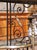 French Early 20th C. French Wrought Iron and Brass Baker’s Rack With Glass Shelves For Sale - Image 3 of 13