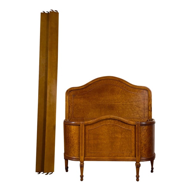 Vintage Birdseye Maple French Curved Footboard Twin Bed Chairish