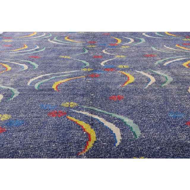 Mid 20th Century Zeki Muren Vintage Turkish Sivas Rug, 05'11 X 09'07 For Sale - Image 5 of 10