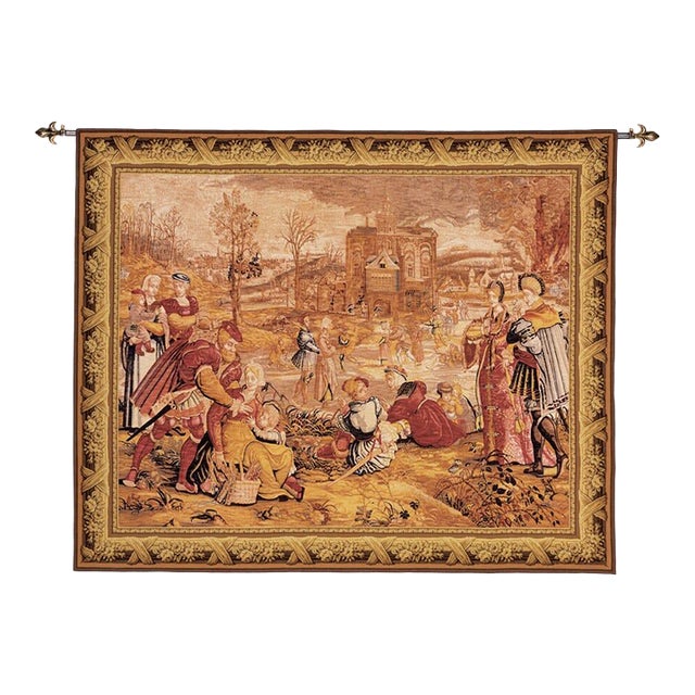 Decembre Silkscreen Tapestry - 132 X 160 Cm (4'4" X 5'3") - Requires Rod Size 4 For Sale