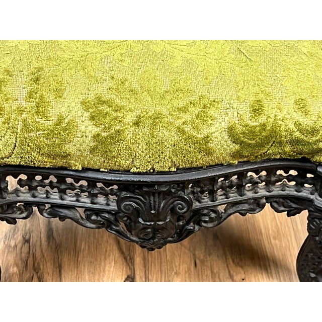 Antique Victorian Cast Iron Foot Stool C. 1900 For Sale In Boston - Image 6 of 8