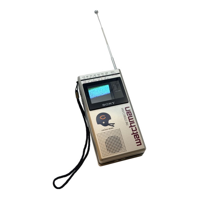 Vintage Sony Watchman Portable Tv With Close-Up Viewer – Fully Functional For Sale