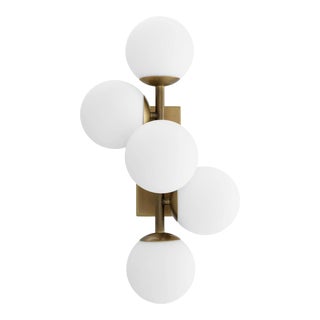 White Glass Multi Globe Wall Lamp | Eichholtz Libris For Sale