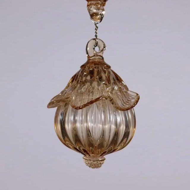 Vintage Glass Murano Chandelier For Sale - Image 5 of 8