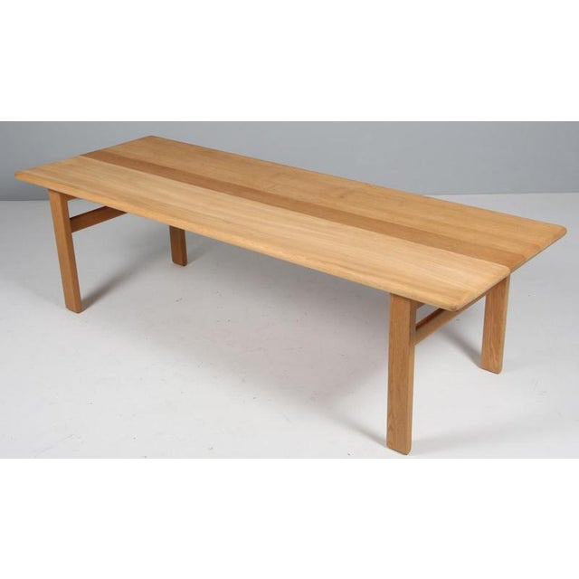 Coffee Table in Oil Treated Oak by Børge Mogensen, Denmark, 1960s For Sale - Image 3 of 6
