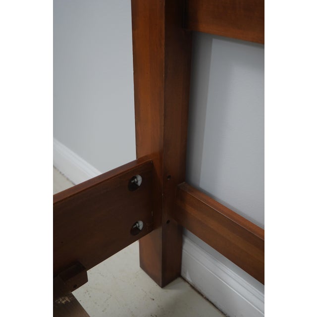 Henredon King Size Victorian Style Walnut Bed For Sale - Image 16 of 18