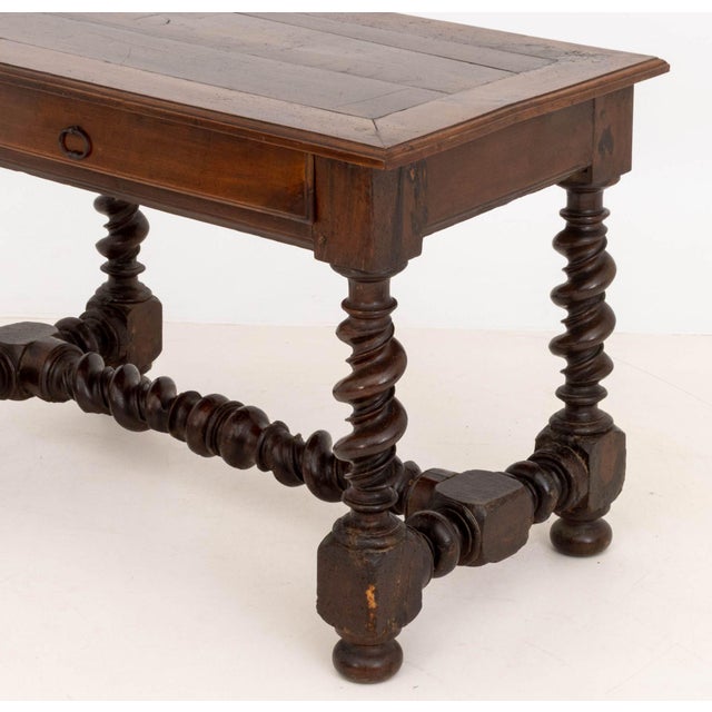 Louis XIII Rectangular Walnut Table With Single Drawer For Sale In New York - Image 6 of 9