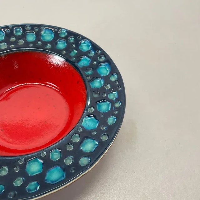 Ceramic Colorful Fat Lava Dots Ceramic Bowl from Dümler and Breiden Germany, 1970s For Sale - Image 7 of 16