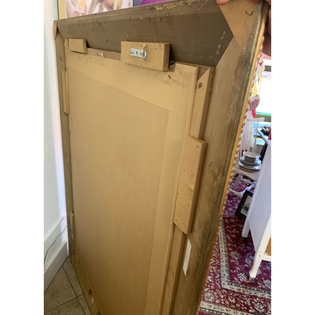 Gold Vintage Hollywood Regency Gold Gilt Full-Length Wall Mirror For Sale - Image 8 of 8
