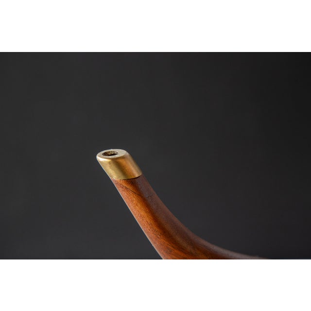 1960s Edward Wormley for Dunbar Janus Snack Table Natzler Tiles Mid Century Modern For Sale - Image 11 of 12