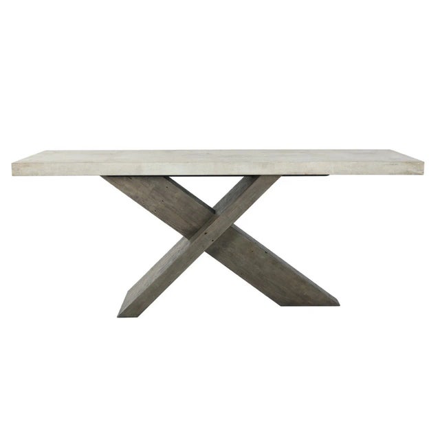 Cairn X-Base Rustic Modern Console Table For Sale - Image 10 of 12