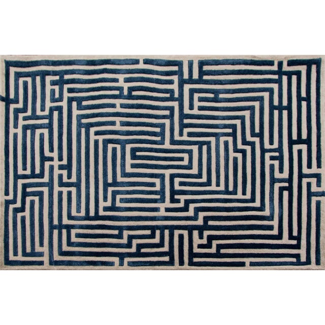 Walk the maze with the Knossos geometric tufted wool rug design, named after the ancient Greek city in which King Midas...
