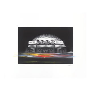 Cinerama 2 - Original Los Angeles Cinerama Dome Mixed Media Photography on Paper by Pete Kasprzak For Sale