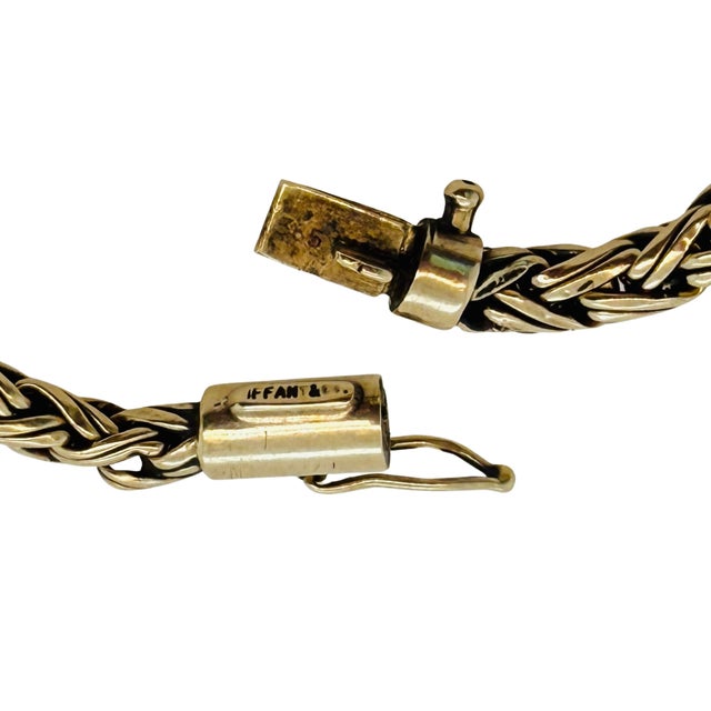 1950s Tiffany & Co. 14k Yellow Gold Wheat-Link Bracelet, 1950s-1960s For Sale - Image 5 of 5