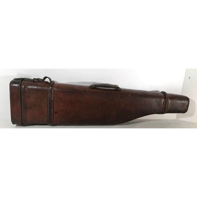 Love this leather European gun scabbard. Great lodge look!