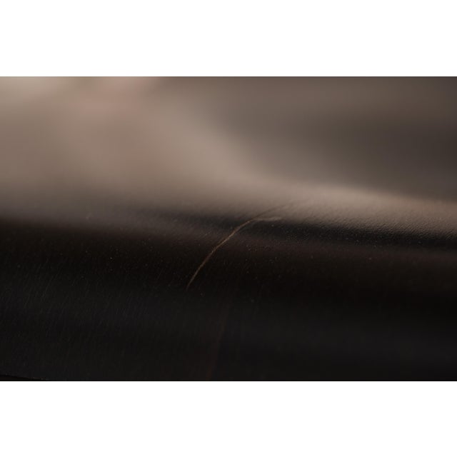 Postmodern Vintage Ebonized Anziano Chair Attributed to John Hutton for Donghia, Set of 6 For Sale - Image 3 of 13