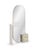 Caracole Wood Shelf and Marble Cube Mirror For Sale - Image 4 of 4