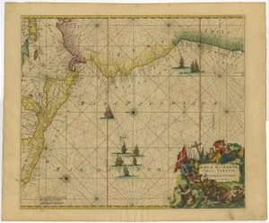 Sea Chart of Central America and the Northwest Coast of South America, 1745, Paper
