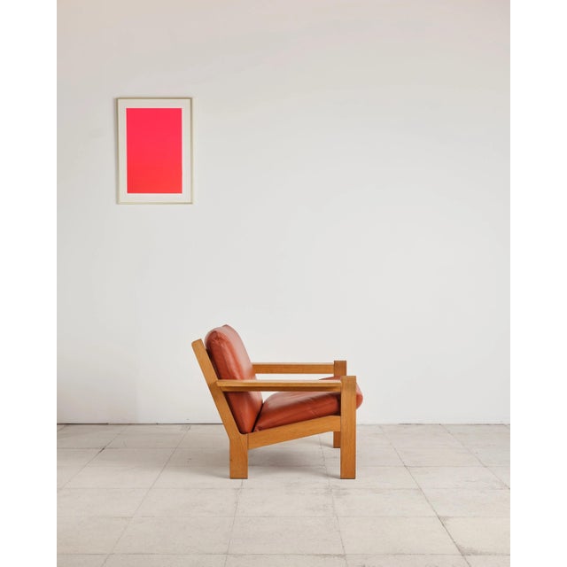 Rare lounge chair designed by Tage Poulsen in Denmark. The Danish architect, furniture designer and artist is known for...