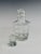 Transparent Large Ribbed Clear Glass Decanter with Stopper For Sale - Image 8 of 9