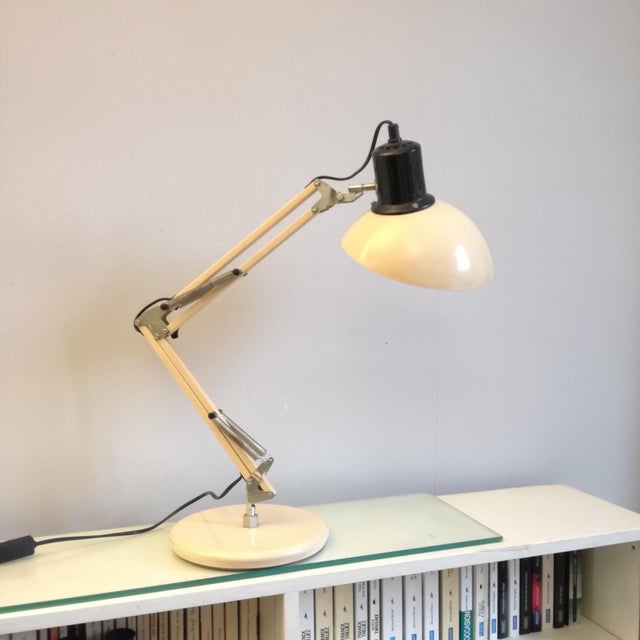 Articulated Table Lamp with 2 Arms from Aluminor, France, 1970s For Sale - Image 10 of 10