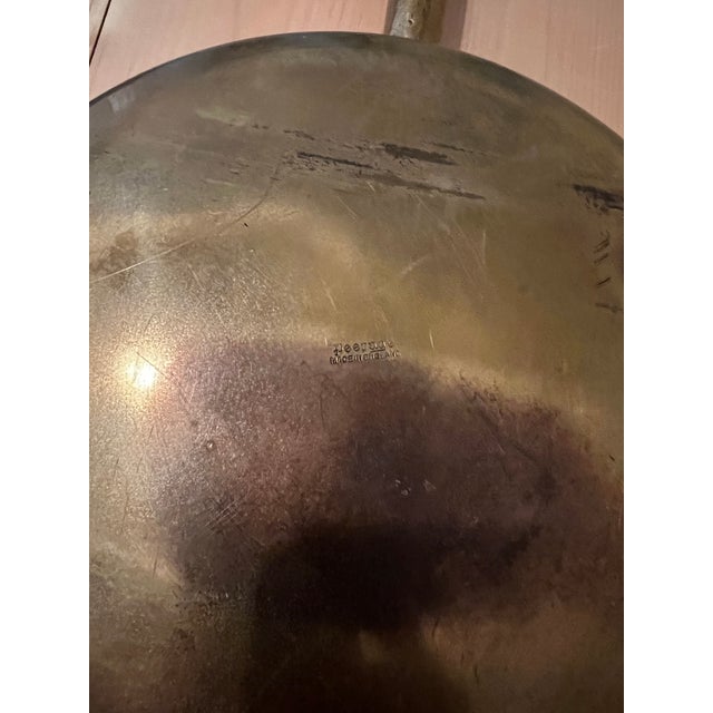 Antique 1900s Brass Bed Warmer Victorian Peerage Made in England For Sale - Image 9 of 11