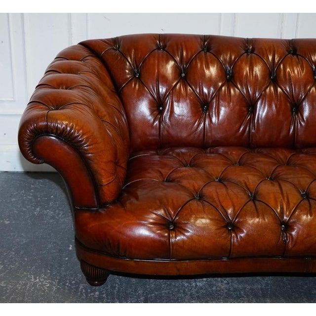 Leather Oscar Chesterfield Sofa from Tetrad For Sale - Image 4 of 16