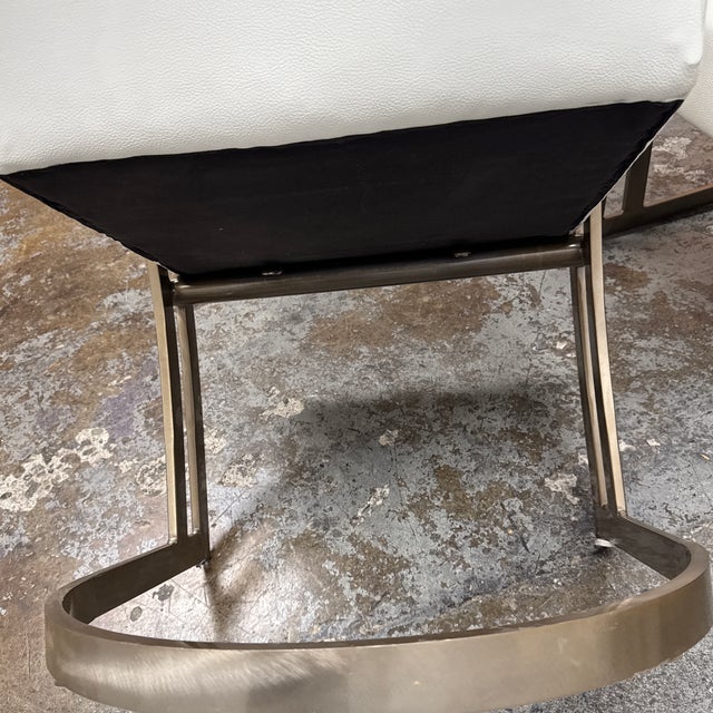 Milo Baughman Style Cantilever Dining Chairs, Set of Six For Sale - Image 12 of 12