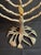 VTG Fred Spinowitz Tree of Life Menorah Signed Judaica Silver Tone Brass Leaves For Sale - Image 10 of 18