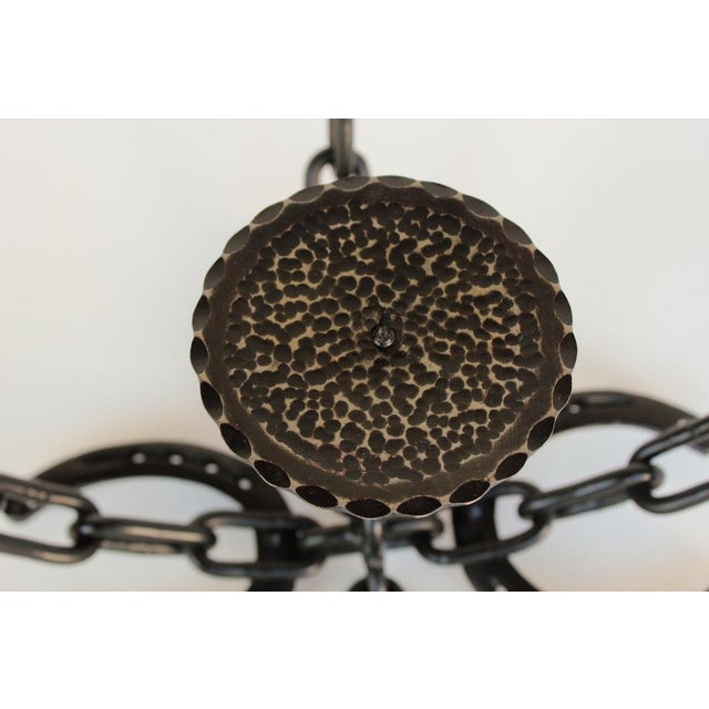 Vintage Brutalist Iron Candlestick, 1970s For Sale - Image 6 of 8