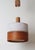 Mid-Century Modern Teak, Chipboard and Wool Pendant Lamp, 1960s For Sale - Image 6 of 10