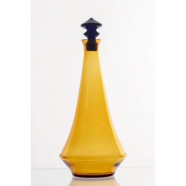 Blue Vintage Glassware Set, 1970s, Set of 7 For Sale - Image 8 of 13