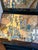 Hand-Painted Vintage Chinoiserie Village Scene Secretary Desk & Bookcase For Sale - Image 15 of 17