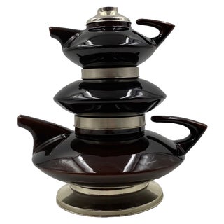 Mid-Century Modern SC3 Piled Up Tea Set, Italy 1970s, Set of 3 For Sale