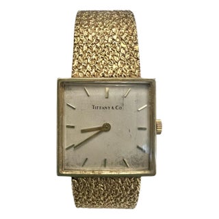 Mid 20th Century 14k Gold Tiffany Watch For Sale